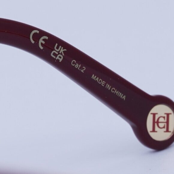 Carolina Herrera HER 0142/S 0R9S HA Sunglasses Burgundy/Nude Cat Eye Frame